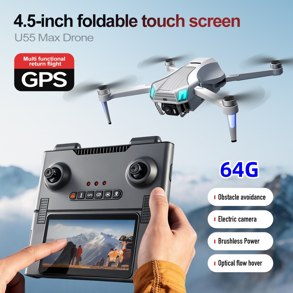 NCZOBOE U55  GPS Drone with Sc - Drone Gimbal 2 Axis recension och pris